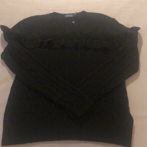 Polo by Ralph Lauren black sweater. - Picture 4 of 11